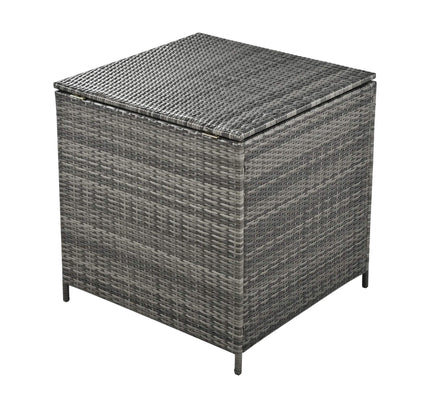 Alora Outdoor 6-Piece All-Weather PE Rattan Sofa Set With Adjustable Seat, Storage Box, Removable Covers, And Tempered Glass Table Top