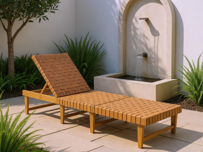 Breath Chaise Lounge Brown