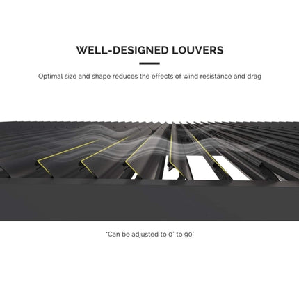 [12X16FT] Alora Premium Outdoor Gray Aluminum Hardtop Pergola Gazebo With Adjustable Roof