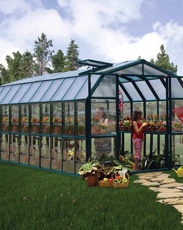 [08X20FT] Extra Large Barn-Style Weatherproof Walk-In Greenhouse With Roof Vents