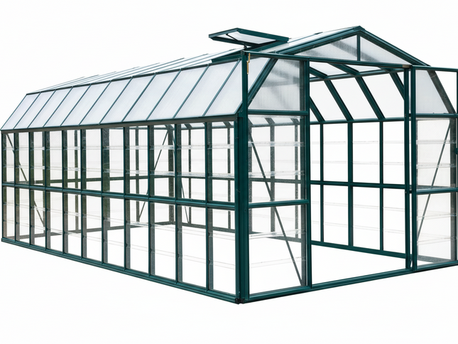 8x20FT Extra Large Barn-Style Walk-In Greenhouse with Roof Vents