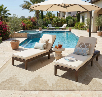 Djugun Beige Indoor & Outdoor Rug