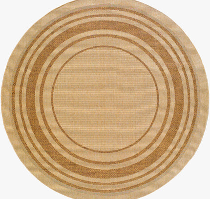 Isoko Bordered Faux Jute Outdoor Rug
