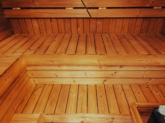 Premium 4-Person Outdoor Scandinavian ThermoWood Cube Sauna Kit With LED Lighting (SAK25470)