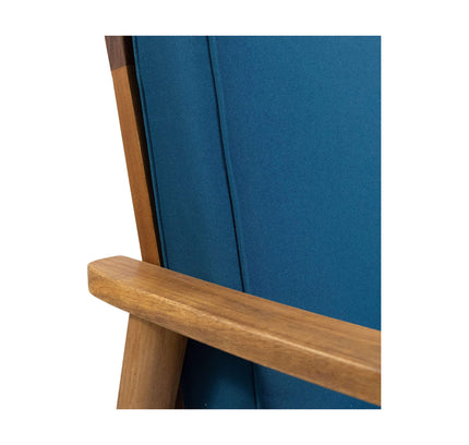 Alora Premium 4-Piece Wooden Outdoor Patio Conversation Seating Set With Cushions