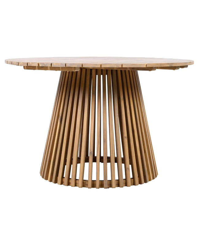 Alora Premium 5-Piece Outdoor Acacia Wood Patio Furniture Set With Braided Dining Chairs, Cushions, And Dining Table