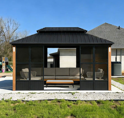 Alora Prestige Premium Hardtop Double Top Outdoor Patio Solarium Sunroom (SAK43078)