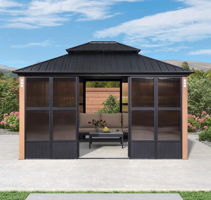Alora Prestige Premium Hardtop Double Top Outdoor Patio Solarium Sunroom (SAK43078)