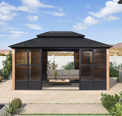 Alora Prestige Premium Hardtop Double Top Outdoor Patio Solarium Sunroom (SAK43078)