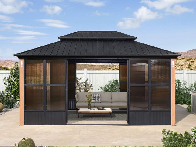 Prestige Premium Hardtop Double Top Outdoor Patio Solarium Sunroom (SAK43078)