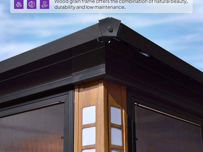 Prestige Premium Hardtop Double Top Outdoor Patio Solarium Sunroom (SAK43078)