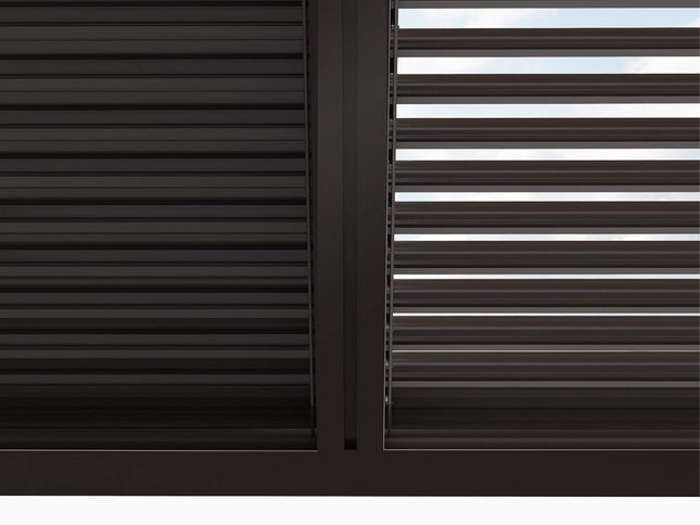 Alora Premium Outdoor Aluminum Louvered Patio Pergola With LED Lights [PERGOLA ONLY] (SAK24896)
