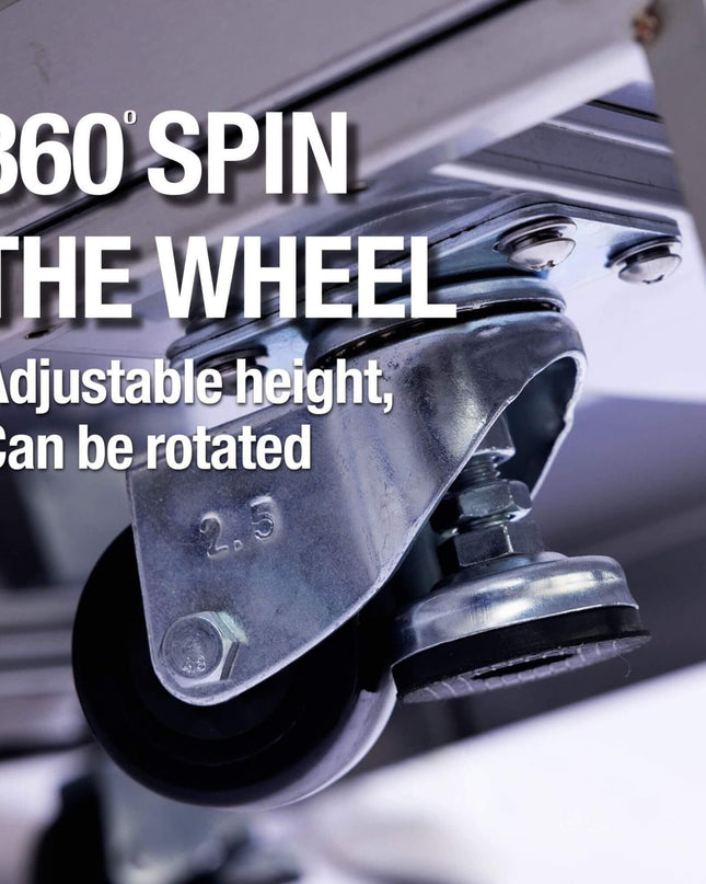 Castelle Flame Outdoor BBQ Kitchen Island With 43-Inch 6-Burner 85K BTU Propane Gas Grill, Rotisserie Kit, And Storage Cabinets