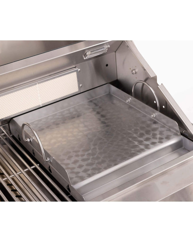 Premium Outdoor Kitchen With 32-Inch 60K BTU Built-In Stainless Steel LPG Gas Grill, Door And Drawer Combo And Stainless Steel Ice Box