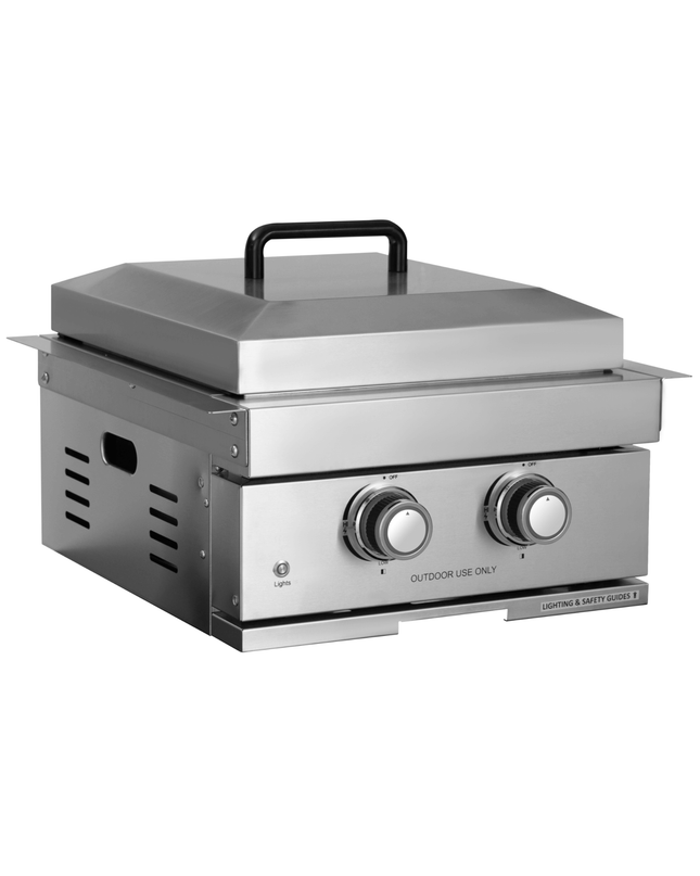 Premium Outdoor Kitchen With 32-Inch 60K BTU Built-In Stainless Steel LPG Gas Grill, Door And Drawer Combo And Stainless Steel Ice Box