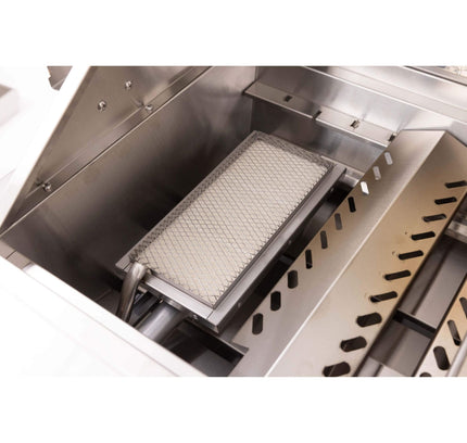 Premium Outdoor Kitchen With 32-Inch 60K BTU Built-In Stainless Steel LPG Gas Grill, Door And Drawer Combo And Stainless Steel Ice Box