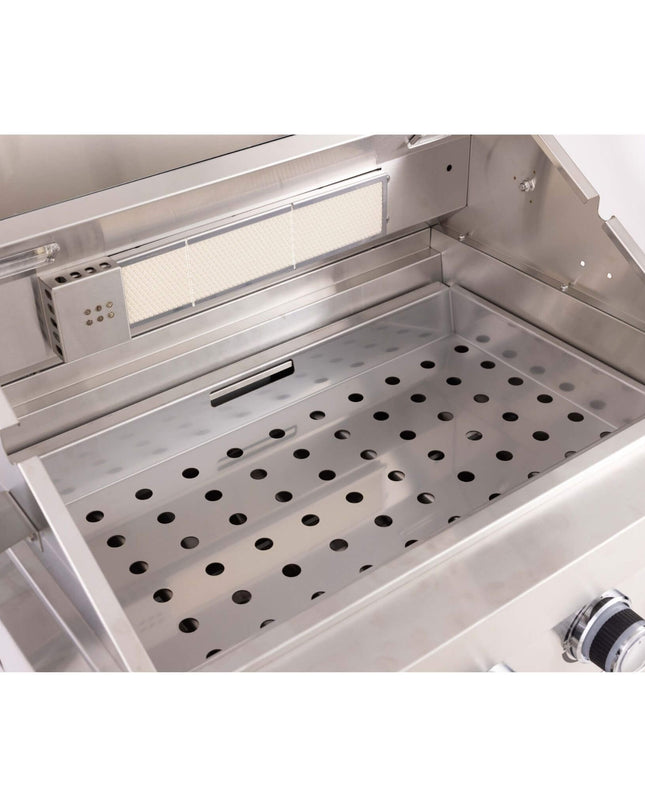 Premium Outdoor Kitchen With 32-Inch 60K BTU Built-In Stainless Steel LPG Gas Grill, Door And Drawer Combo And Stainless Steel Ice Box