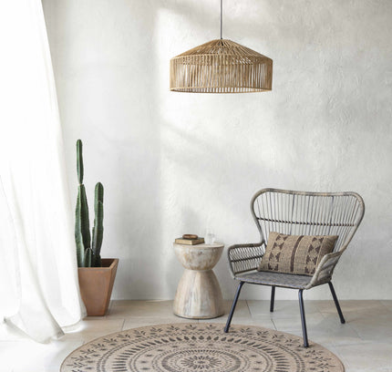 Beata Round Faux Jute Outdoor Rug - Clearance