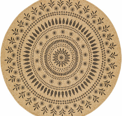 Beata Round Faux Jute Outdoor Rug - Clearance