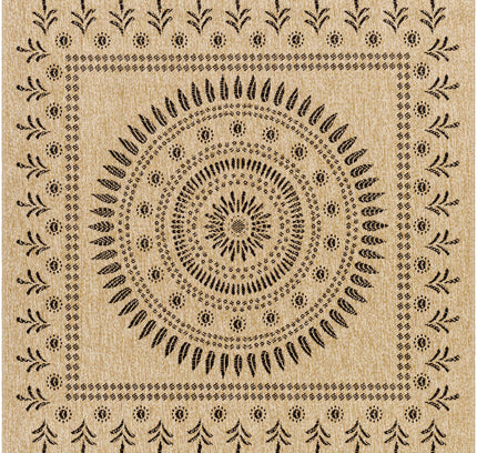 Beata Round Faux Jute Outdoor Rug - Clearance