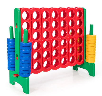Jumbo 4-to-Score Giant Game Set with 42 Jumbo Rings and Quick-Release Slider