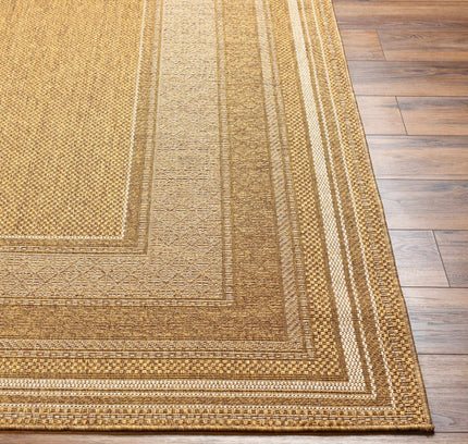 Chael Flatweave Faux Jute Outdoor Rug