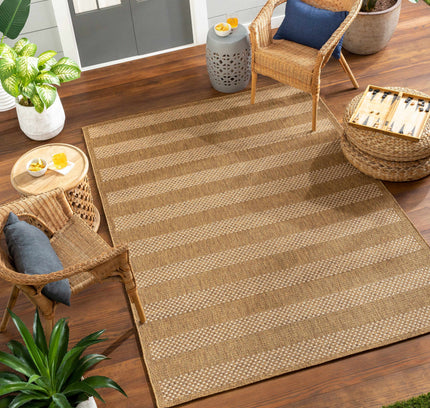 Hiero Flatweave Faux Jute Outdoor Rug