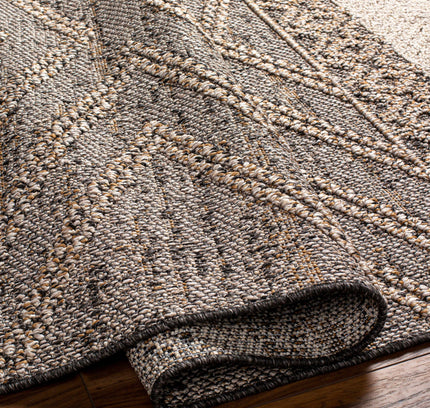 Beige Charcoal Areli Outdoor Area Rug