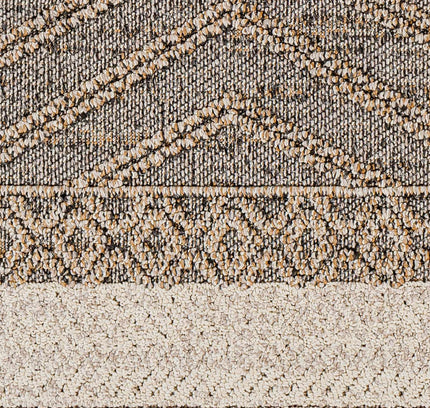 Beige Charcoal Areli Outdoor Area Rug