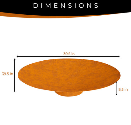 Corten Steel Fire Pit, Bowl, Water Bowl*, and Planter Bowl