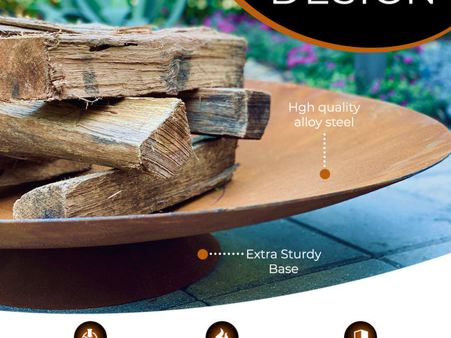 Corten Steel Fire Bowl