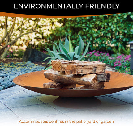 Corten Steel Fire Pit, Bowl, Water Bowl*, and Planter Bowl