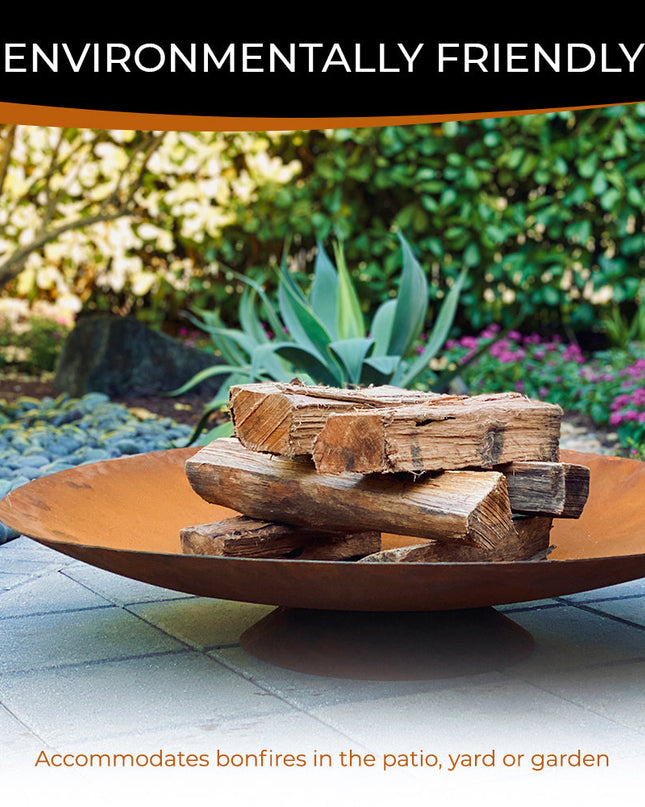 Corten Steel Fire Pit, Bowl, Water Bowl*, and Planter Bowl