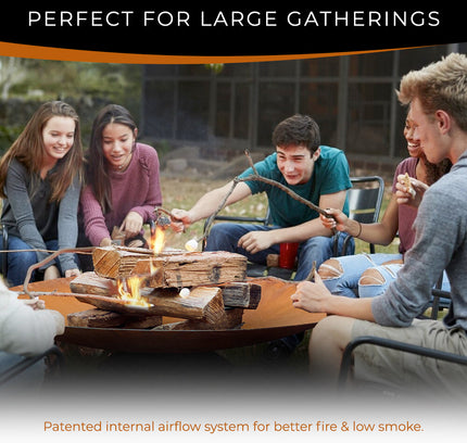 Corten Steel Fire Pit, Bowl, Water Bowl*, and Planter Bowl