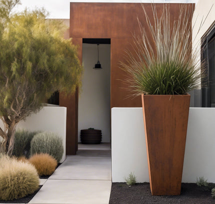 Steel Radius Tapered Planters