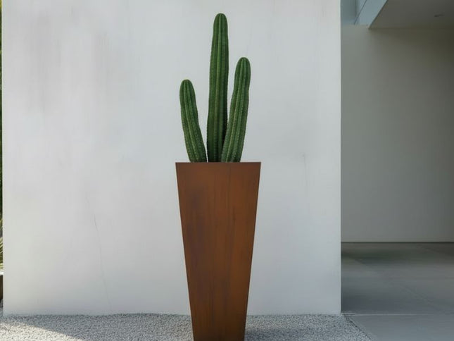 Corten Steel Tapered Planter - FREE SHIPPING!