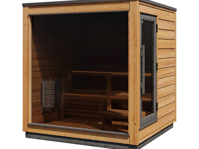 ThermaSol Nordic Dawn 4-Person Fully-Assembled Outdoor Sauna Cabin [Made-To-Order] [14-KIR-4555] (SAK82057)