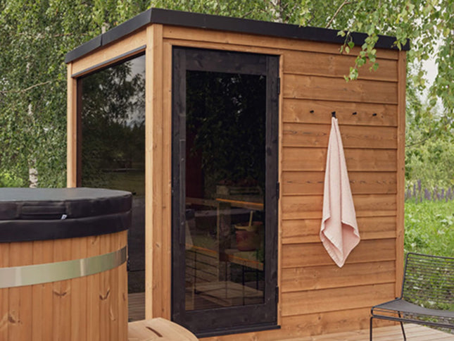 ThermaSol Nordic Dawn 4-Person Fully-Assembled Outdoor Sauna Cabin [Made-To-Order] [14-KIR-4555] (SAK82057)