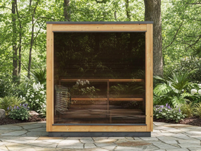 ThermaSol Nordic Dawn 4-Person Fully-Assembled Outdoor Sauna Cabin [Made-To-Order] [14-KIR-4555] (SAK82057)