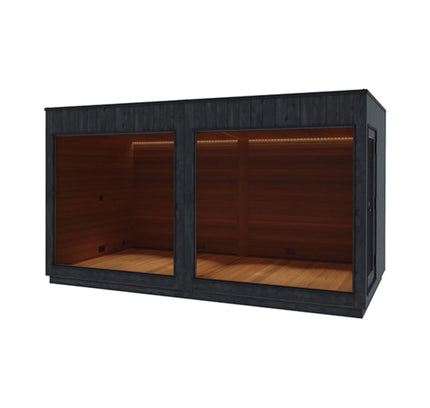 ThermaSol Nordic Misty XL 1-Entrance Outdoor Sauna Lounge [Made-To-Order] [14-KIR-3879/80] (SAK19046)