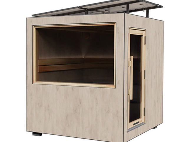 ThermaSol Solaris Fully-Assembled Outdoor Sauna Cabin [Made-To-Order] [14-KIR-4560/61] (SAK27532)