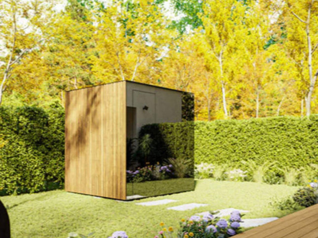 ThermaSol Spectra 4-Person Fully-Assembled Outdoor Sauna Cabin [Made-To-Order] [14-SPECTRA] (SAK46921)