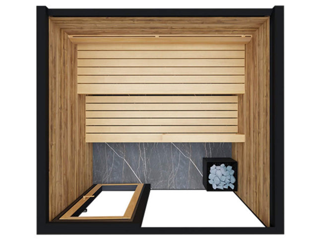 ThermaSol Spectra 4-Person Fully-Assembled Outdoor Sauna Cabin [Made-To-Order] [14-SPECTRA] (SAK46921)