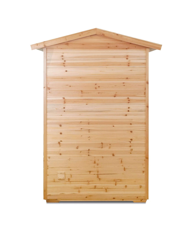 Thermora 2-Person Outdoor Infrared Sauna With Bluetooth Audio And LED Lighting