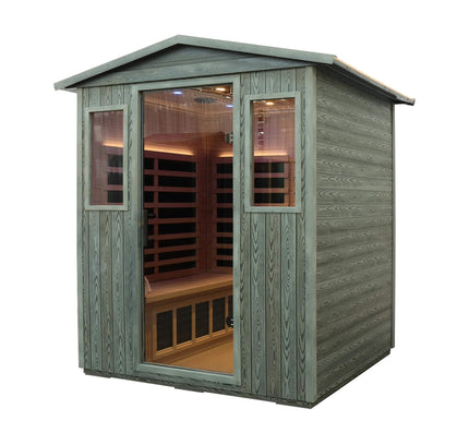 Thermora 4-Person Full-Spectrum Low EMF Carbonized Composite Infrared Sauna Room With Bluetooth Speakers (SAK70182)