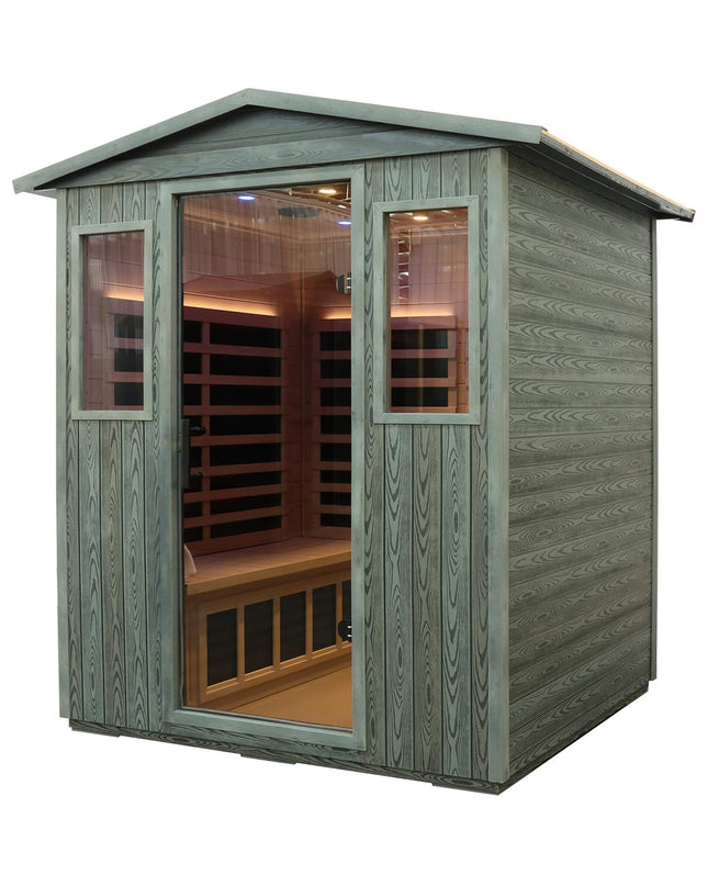 Thermora 4-Person Full-Spectrum Low EMF Carbonized Composite Infrared Sauna Room With Bluetooth Speakers (SAK70182)
