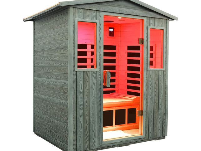 Nivea 3-Person Full-Spectrum Low EMF Carbonized Composite Infrared Sauna Room With Bluetooth Speakers [Made-To-Order] (SAK85120)