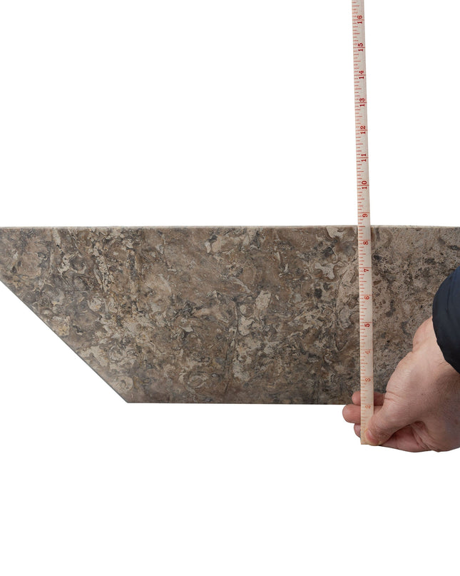 Silver Travertine Natural Stone Fire Pit