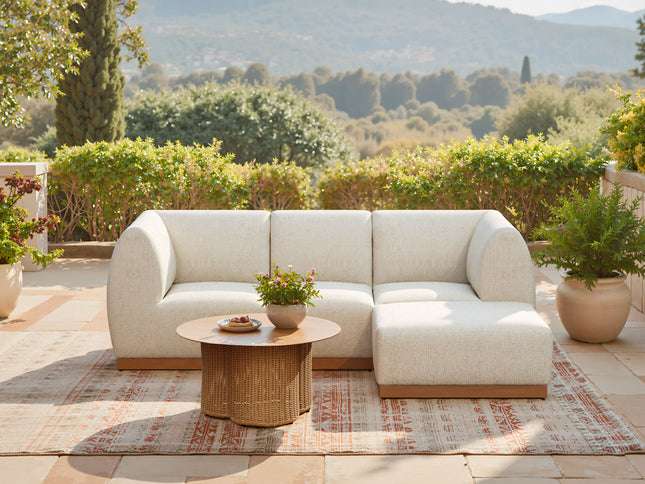 Christy Corner Chair Beige