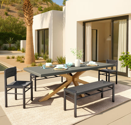 Suan Rectangular Dining Table Gray